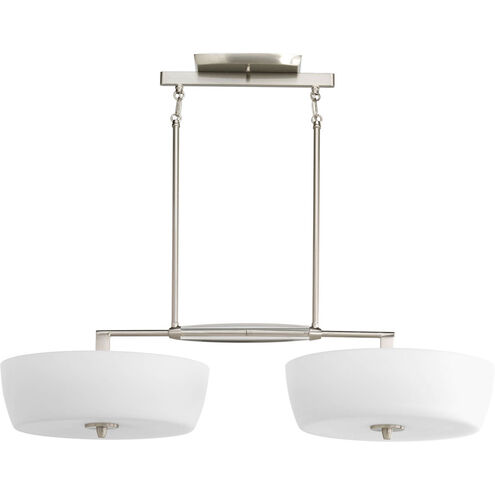 Divot 4 Light 36 inch Brushed Nickel Chandelier Ceiling Light