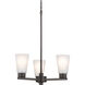 Stamos 3 Light Olde Bronze Chandelier Ceiling Light, Small, 1 Tier