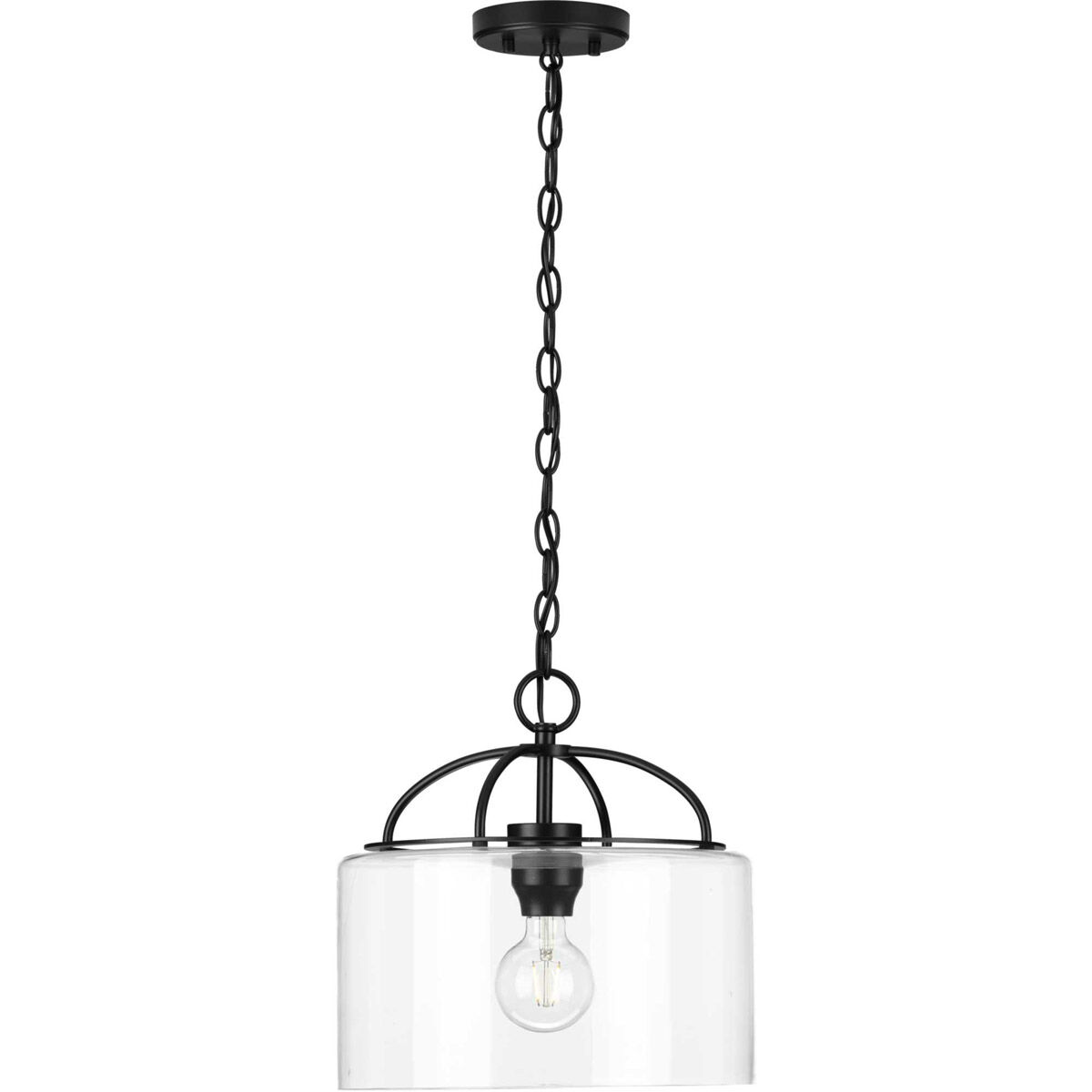 Leyden 1 Light 13 inch Matte Black Mini Pendant Ceiling Light