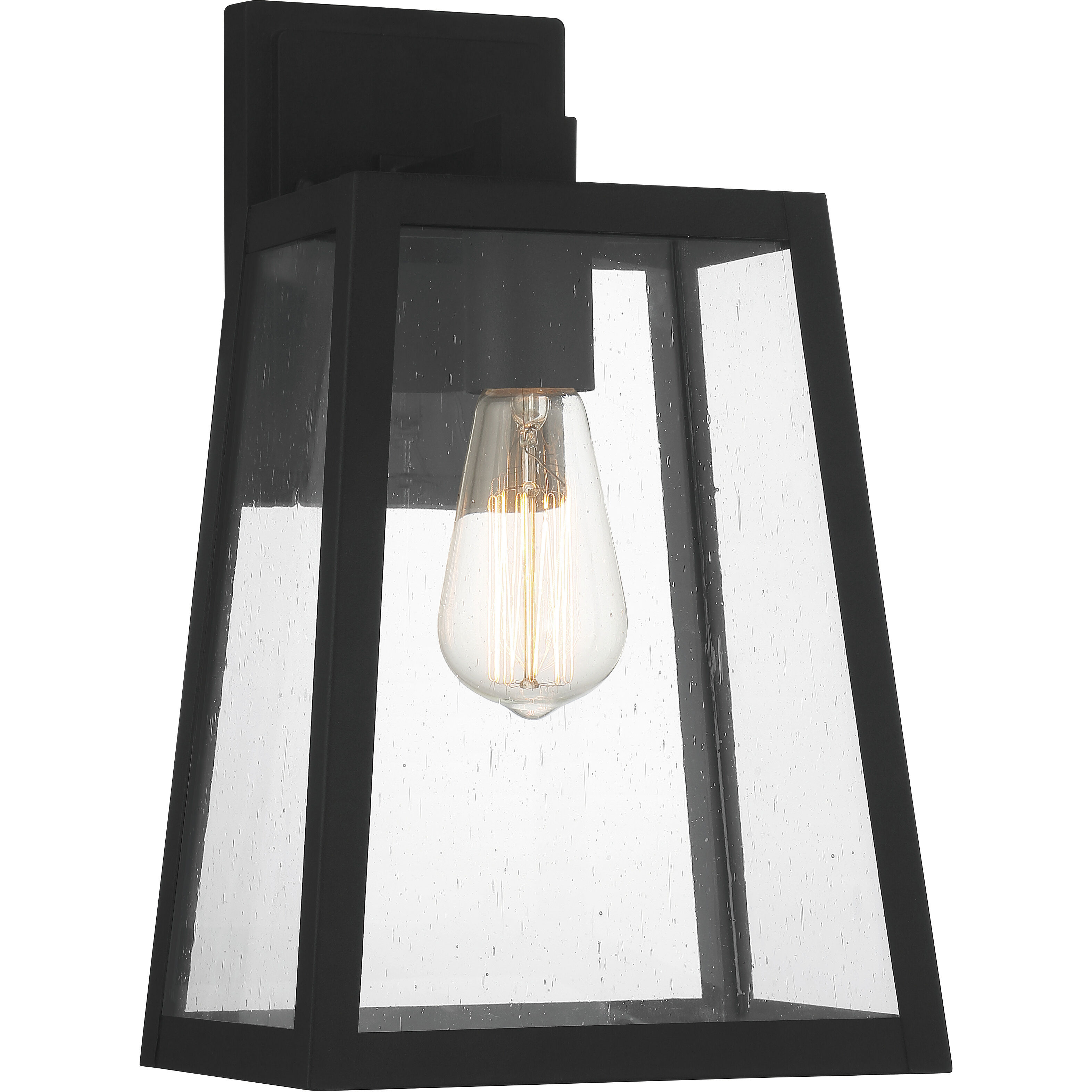 Dunn 1 Light 13 inch Textured Matte Black Outdoor Wall Mount, Large