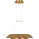 Sean Lavin Noa 1 Light 27.1 inch Hand Rubbed Antique Brass Chandelier Ceiling Light in Natural Sea Grass