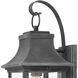 Heritage Adair LED 17 inch Aged Zinc with Antique Nickel and Heritage Brass Outdoor Wall Mount Lantern, Small