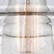 Aditi Canton LED 6 inch Antique Brass Flush Mount Ceiling Light in Seedy Glass, Aditi