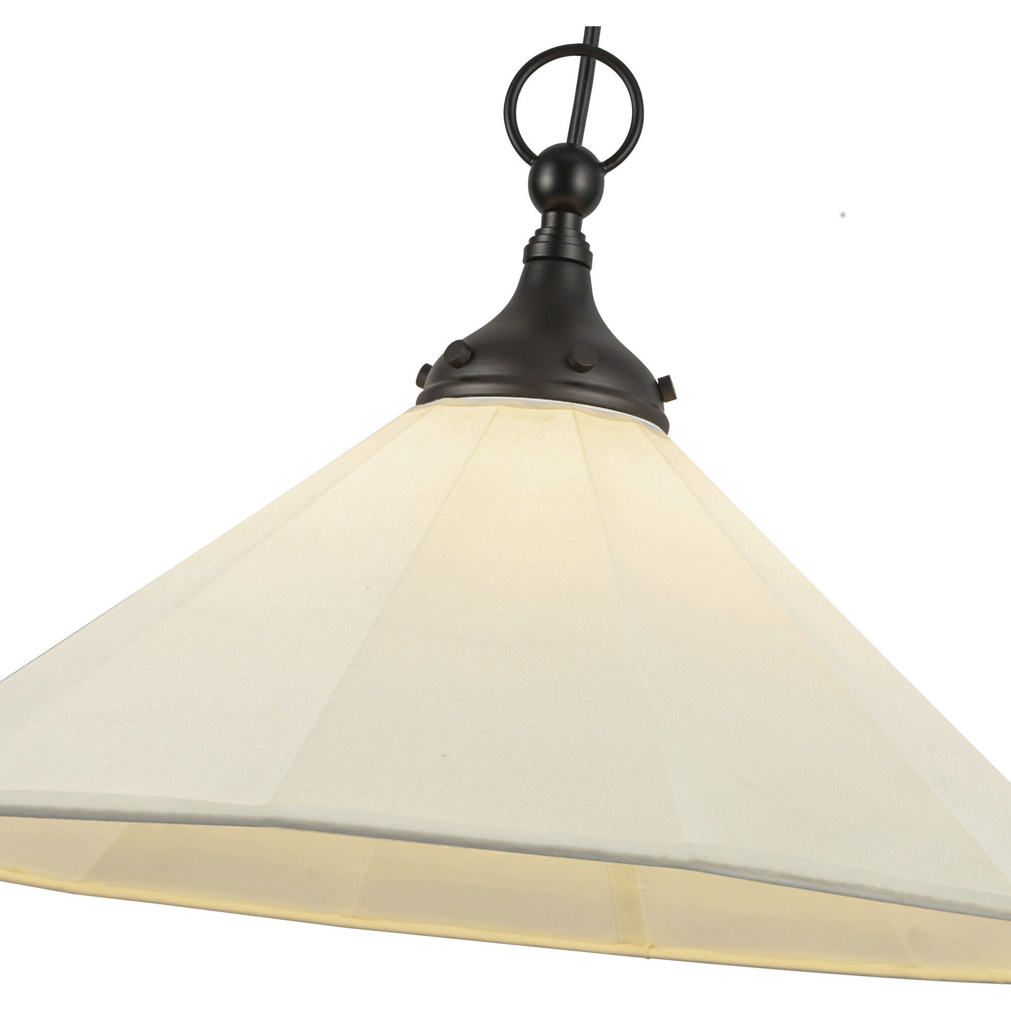 Alora Mood Ellen 1 Light 20 inch Matte Black/White Linen Pendant Ceiling Light