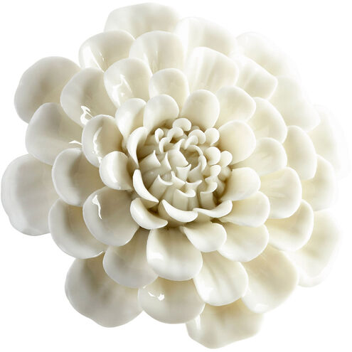 Flourishing Flowers Off White Glaze Wall Décor, Medium