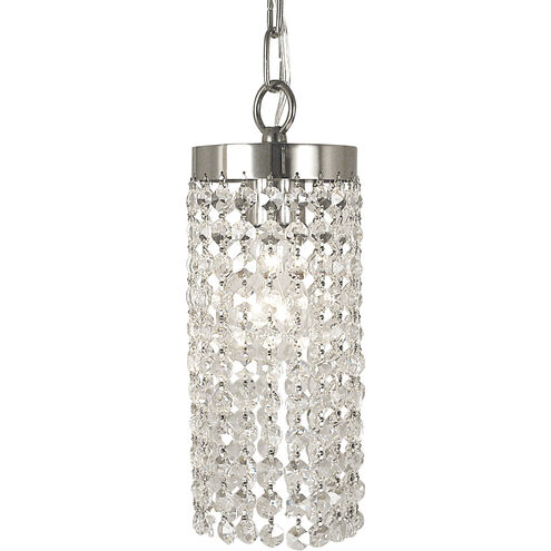 Princessa 1 Light 4 inch Polished Silver Pendant Ceiling Light