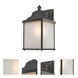 Charleston 1 Light 13 inch Winchester Outdoor Wall in White Linen