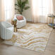 Sibel 90 X 63 inch Gold Rug in 5 x 7