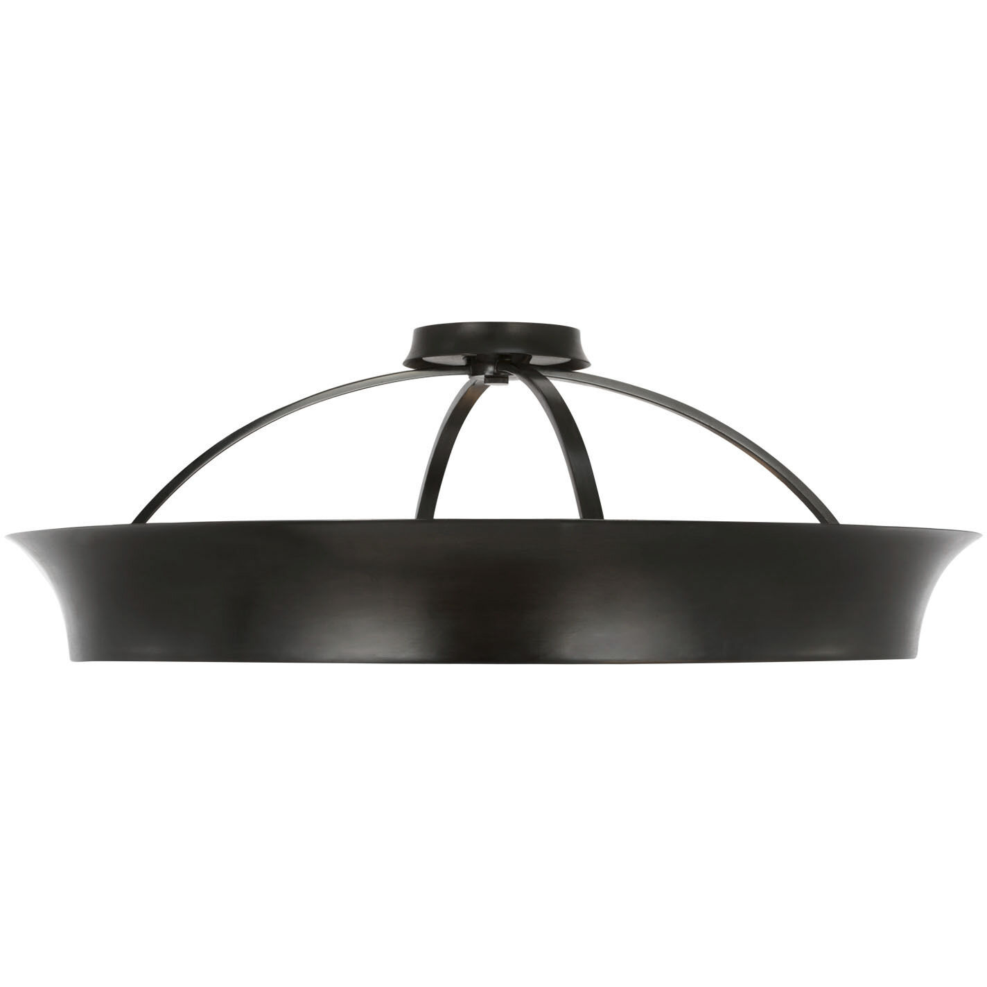 Thomas O'Brien Garland LED 30 inch Aged Iron Dual Lit Ring Flush Mount Ceiling Light