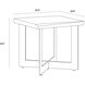 Marley 22 X 22 inch Dark Brown / Antique Gunmetal Side Table