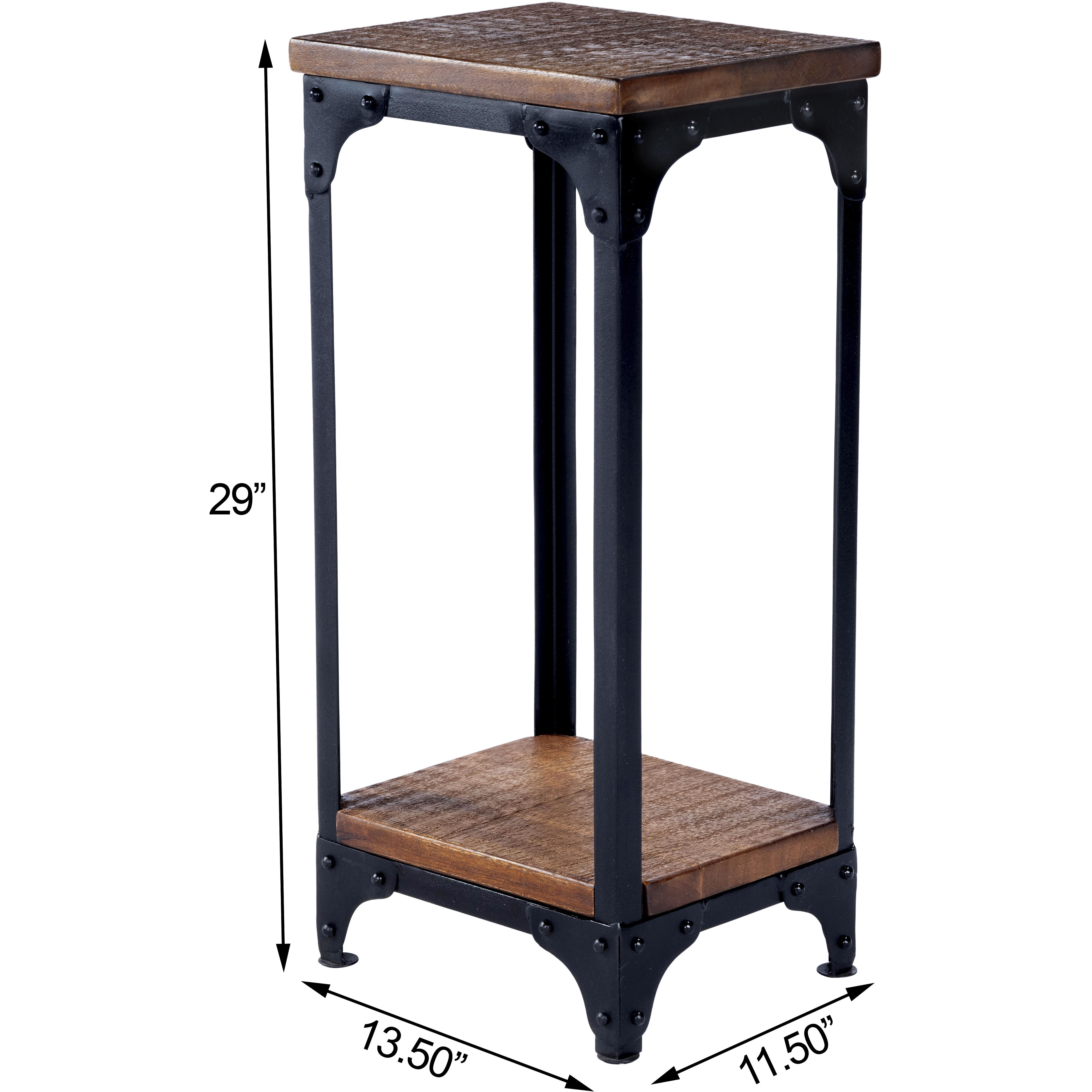 Industrial Chic Gandolph Industrial Chic Mountain Lodge Pedestal & Planter, Pedestal