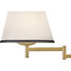 Sonia Wall Mount Wall Light in Off-White Linen