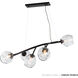 Vine 7 Light 49.3 inch Black Pendant Ceiling Light