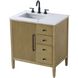 Blakely 32 X 34 inch Linen Oak Bathroom Vanity Cabinet