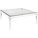 Jacobs 48 X 48 inch Clear Coffee Table, Square