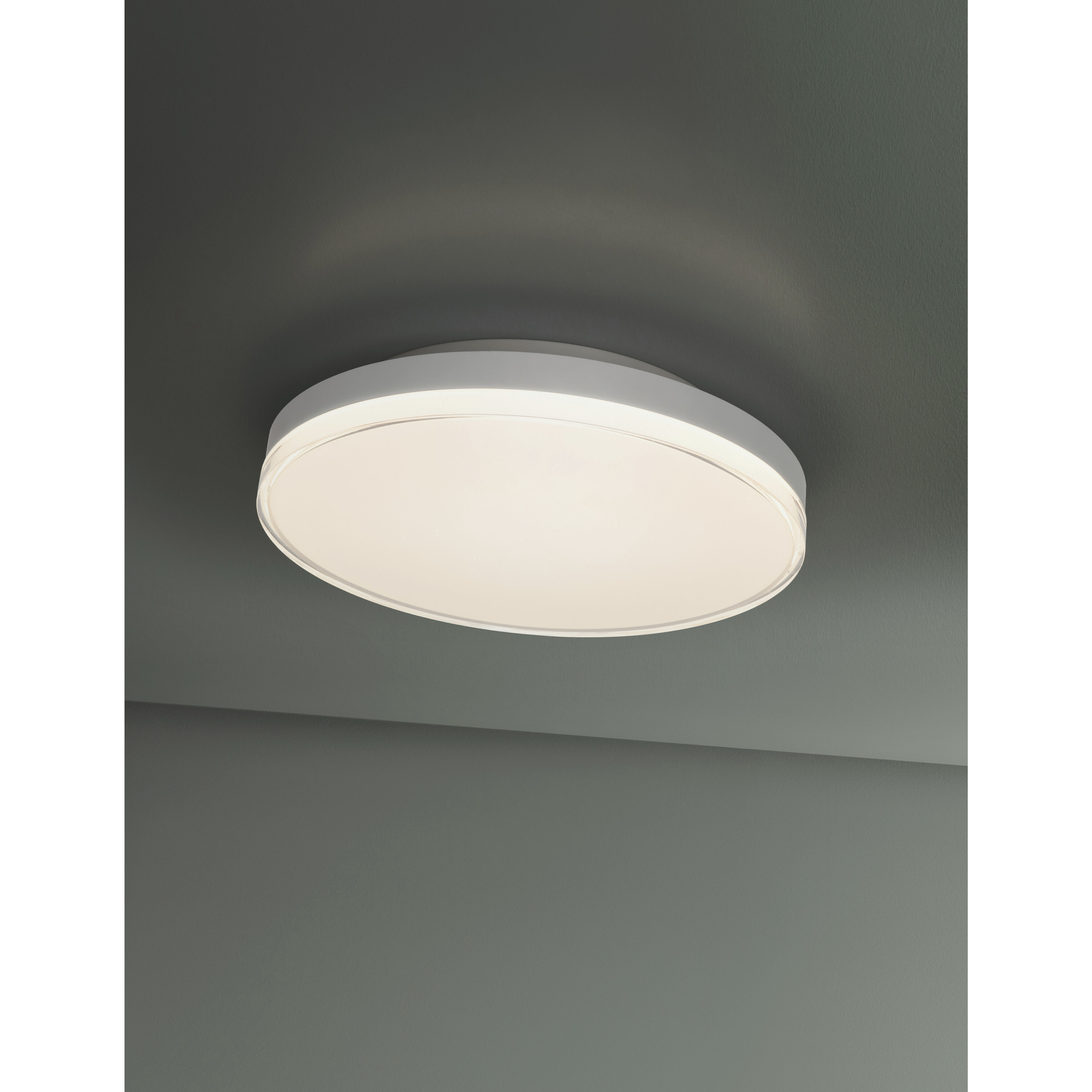 Elio LED 15.7 inch Matte White Flush Mount Ceiling Light