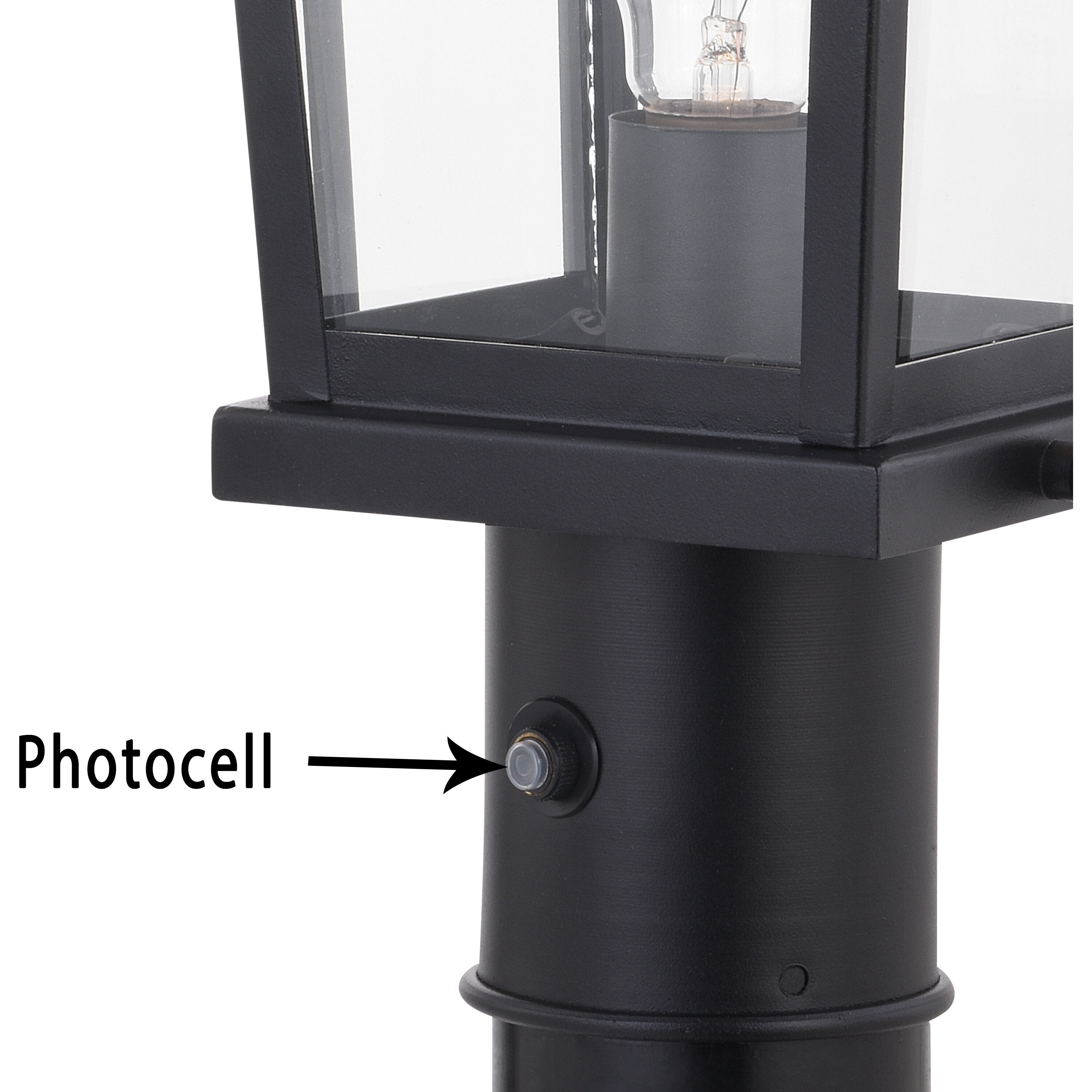 Lexington LED 17.75 inch Textured Black Outdoor Post