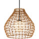 Bly 1 Light 21 inch Black Outdoor Pendant