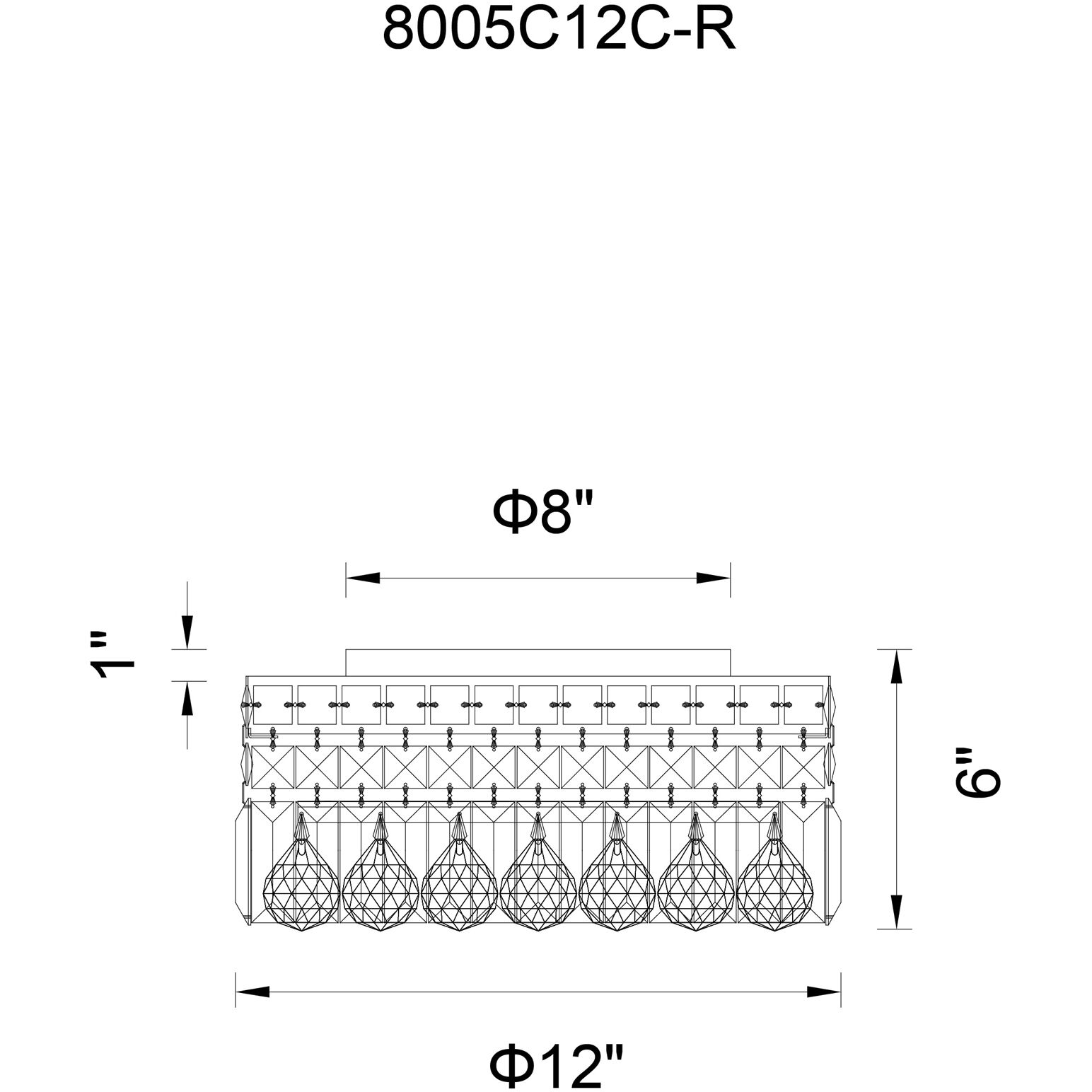 Colosseum 4 Light 12 inch Chrome Flush Mount Ceiling Light