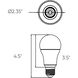 A19 Smart 9 watt 120V RGB + CCT 2700K-6500K Bulb, Indoor