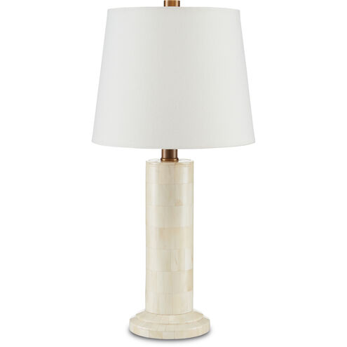 Osso 21 inch 100.00 watt Natural Bone Table Lamp Portable Light
