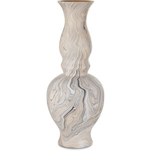 Gray Marbleized 24 inch Vase