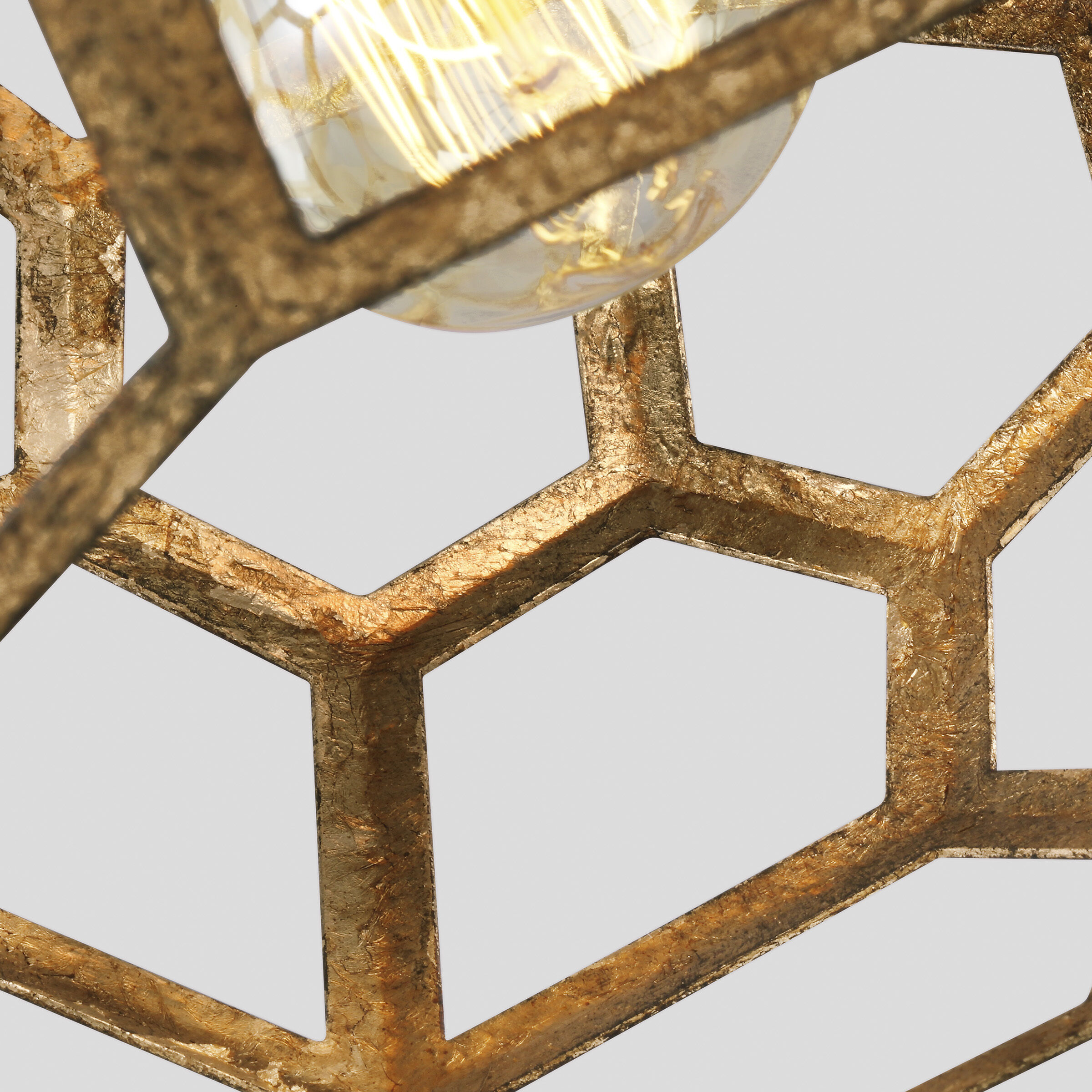 AH by Alexa Hampton Feccetta 1 Light 11 inch Antique Gild Pendant Ceiling Light