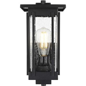 Melvale 1 Light 13 inch Black Outdoor Wall Sconce