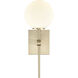 Coretta 1 Light 6 inch Modern Gold Vanity Light Wall Light