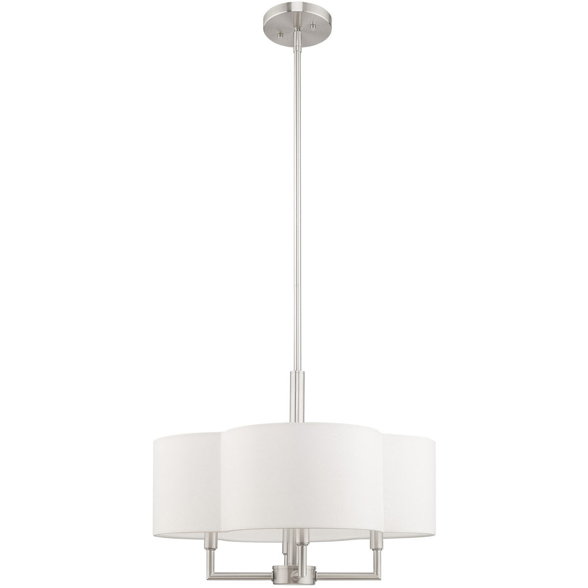 Chelsea 4 Light 18 inch Brushed Nickel Pendant Chandelier Ceiling Light