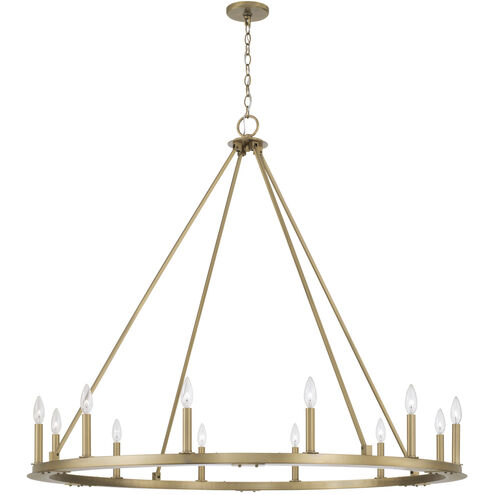 Pearson 12 Light 48.25 inch Aged Brass Chandelier Ceiling Light