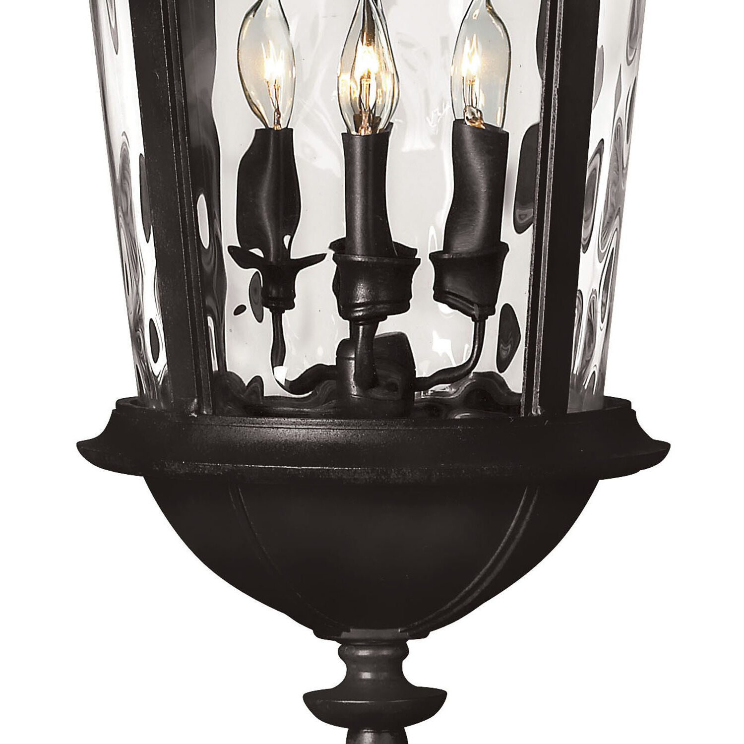 Estate Series Windsor 4 Light 12.5 inch Black Outdoor Hanging Lantern