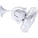 Atlas Kaye 17.5 inch Gloss White Oscillating Wall Fan