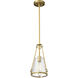 Valentine 8 inch Vintage Brass Pendant Ceiling Light