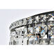Maxime 9 Light 24 inch Black and Clear Flush Mount Ceiling Light