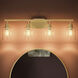 Reines 4 Light 31.75 inch Brushed Gold Bath Vanity Wall Light