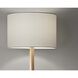 Ellis 150.00 watt Natural Floor Lamp Portable Light in White Textured Linen 