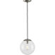 Atwell 1 Light 10 inch Brushed Nickel Pendant Ceiling Light, Medium