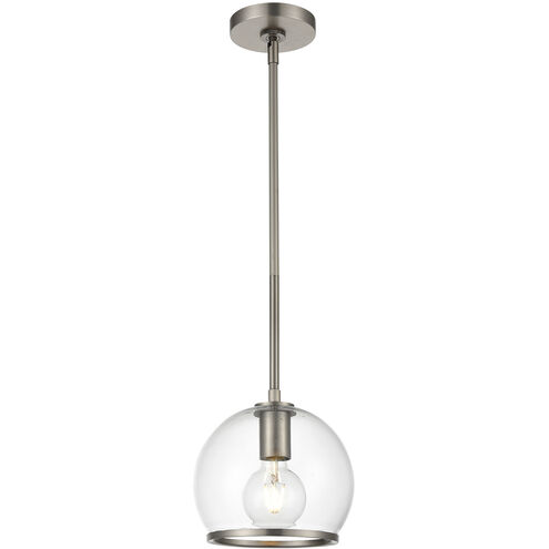 Coast 1 Light 8 inch Aged Nickel Mini Pendant Ceiling Light