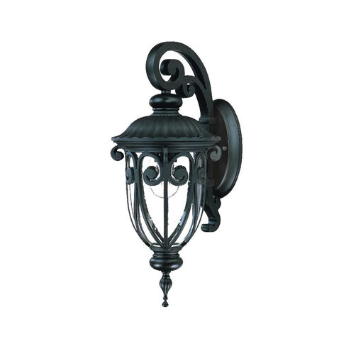 Naples 1 Light 18 inch Matte Black Exterior Wall Mount