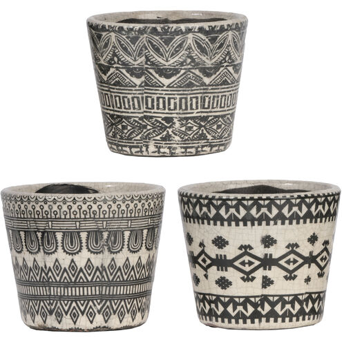 Terracotta Black Planter
