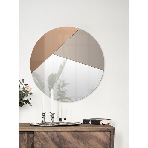Novello 26 X 26 inch Glass Wall Mirror, Small Round