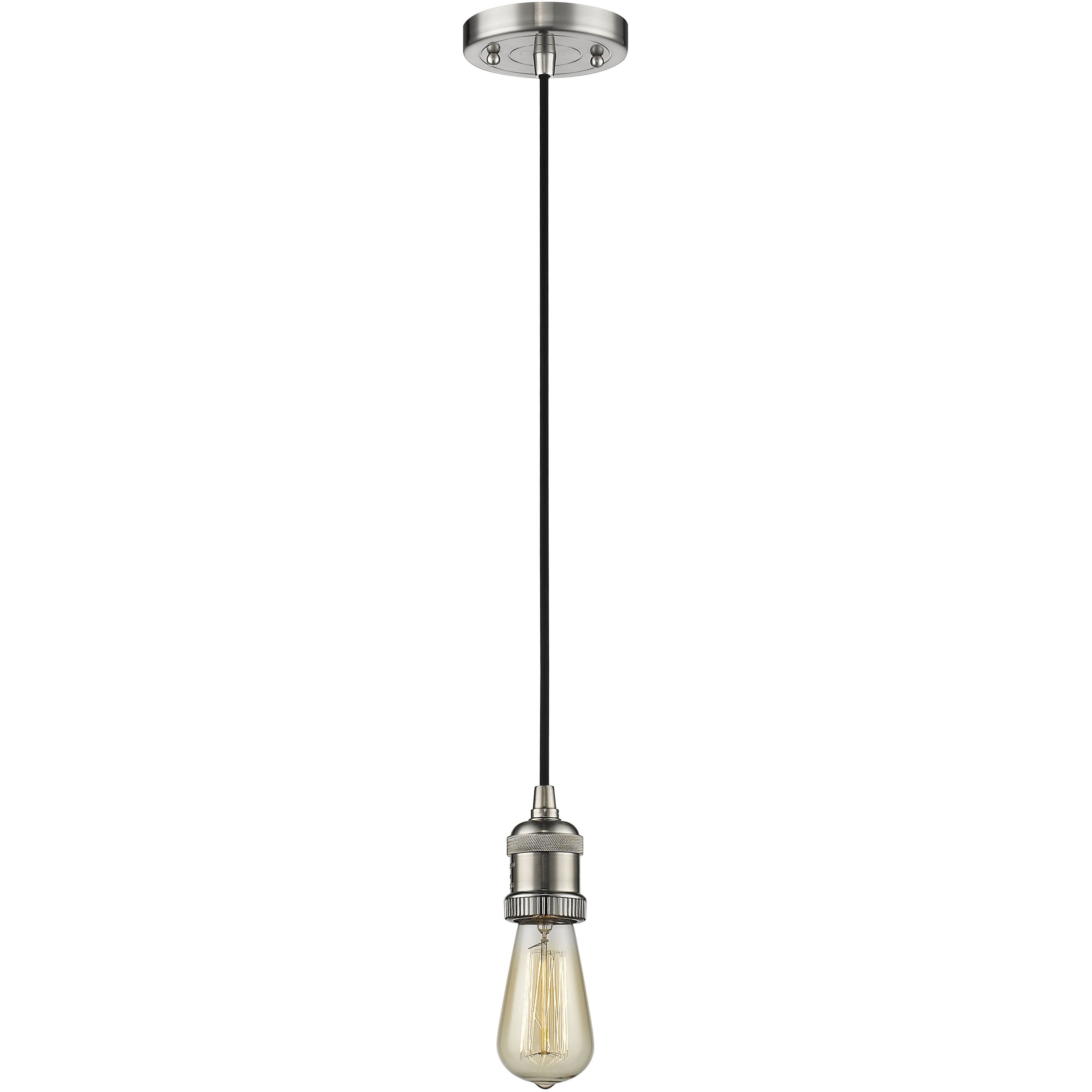 Franklin Restoration Briarcliff 1 Light 10 inch Brushed Satin Nickel Mini Pendant Ceiling Light in Incandescent, Franklin Restoration