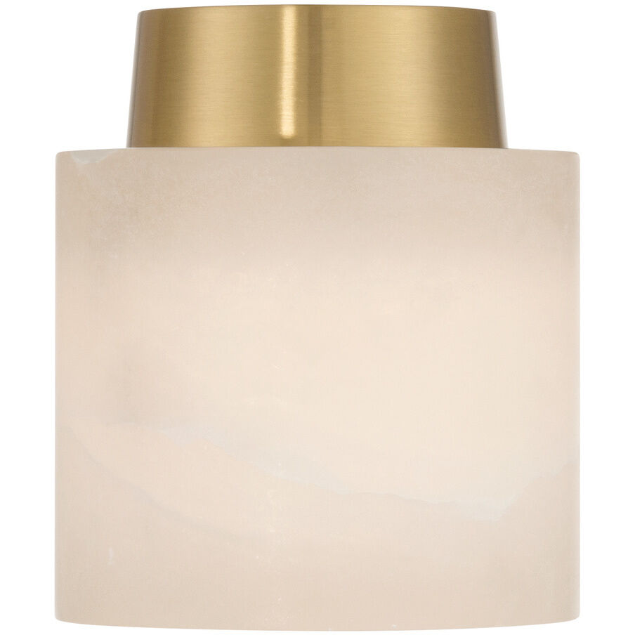 Acme 1 Light 5.75 inch Aged Brass Semi Flush Ceiling Light