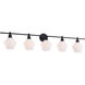 Gene 5 Light 47 inch Black Wall sconce Wall Light