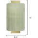 Confetti 1 Light 8.25 inch Brushed Brass Wall Sconce Wall Light, Inline