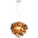 Canada 1 Light 17 inch Shiny Gold Chandelier Ceiling Light