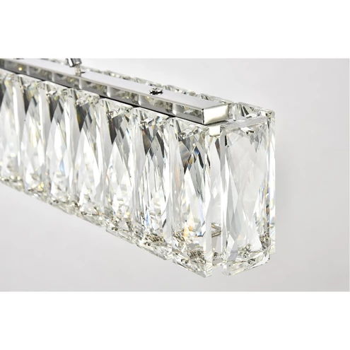 Monroe LED 48 inch Chrome Chandelier Ceiling Light