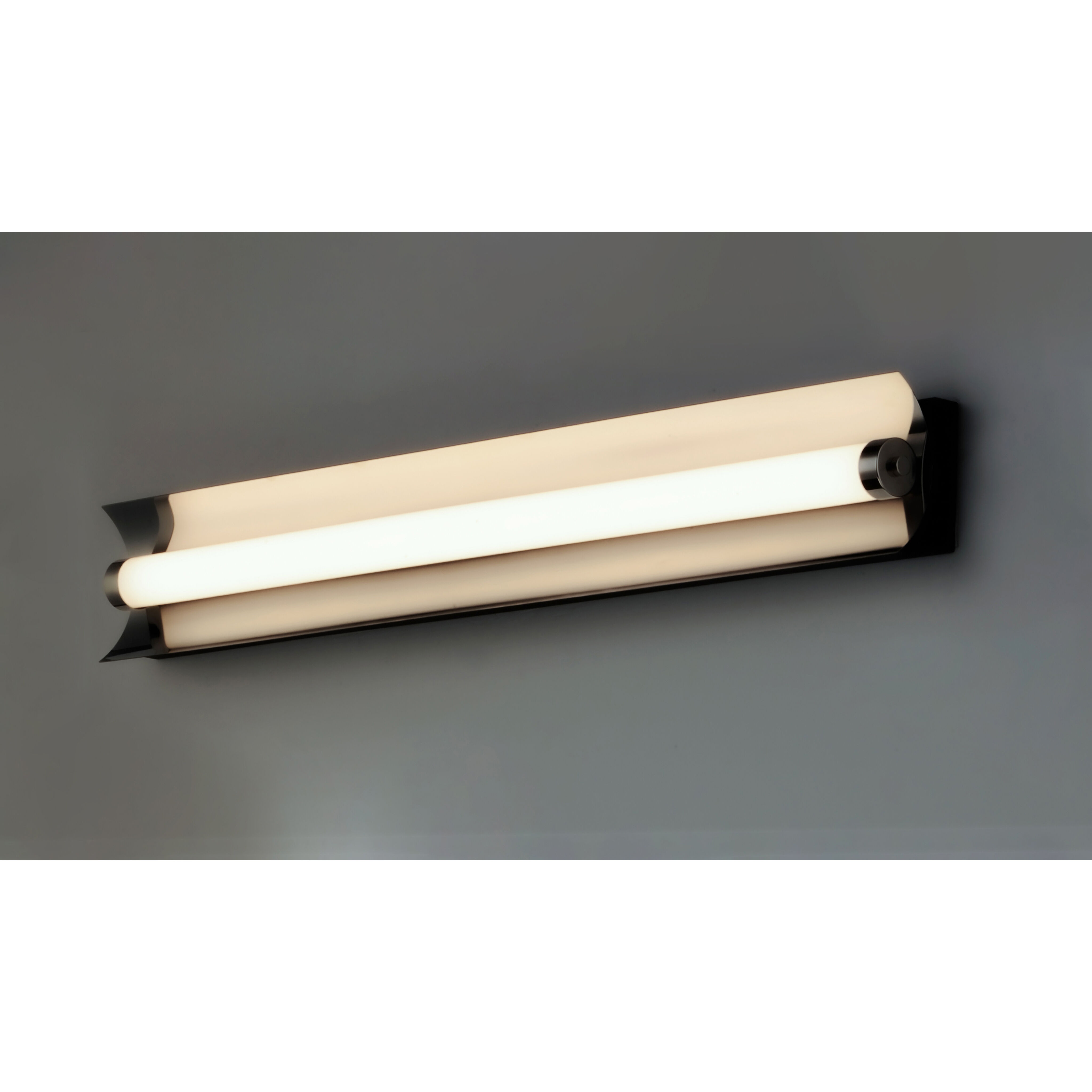 Reflect LED 36 inch Black and Polished Nickel Bath Vanity Light Wall Light