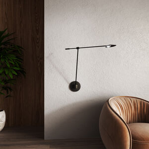 Rotaire LED 5 inch Black Wall Sconce Wall Light
